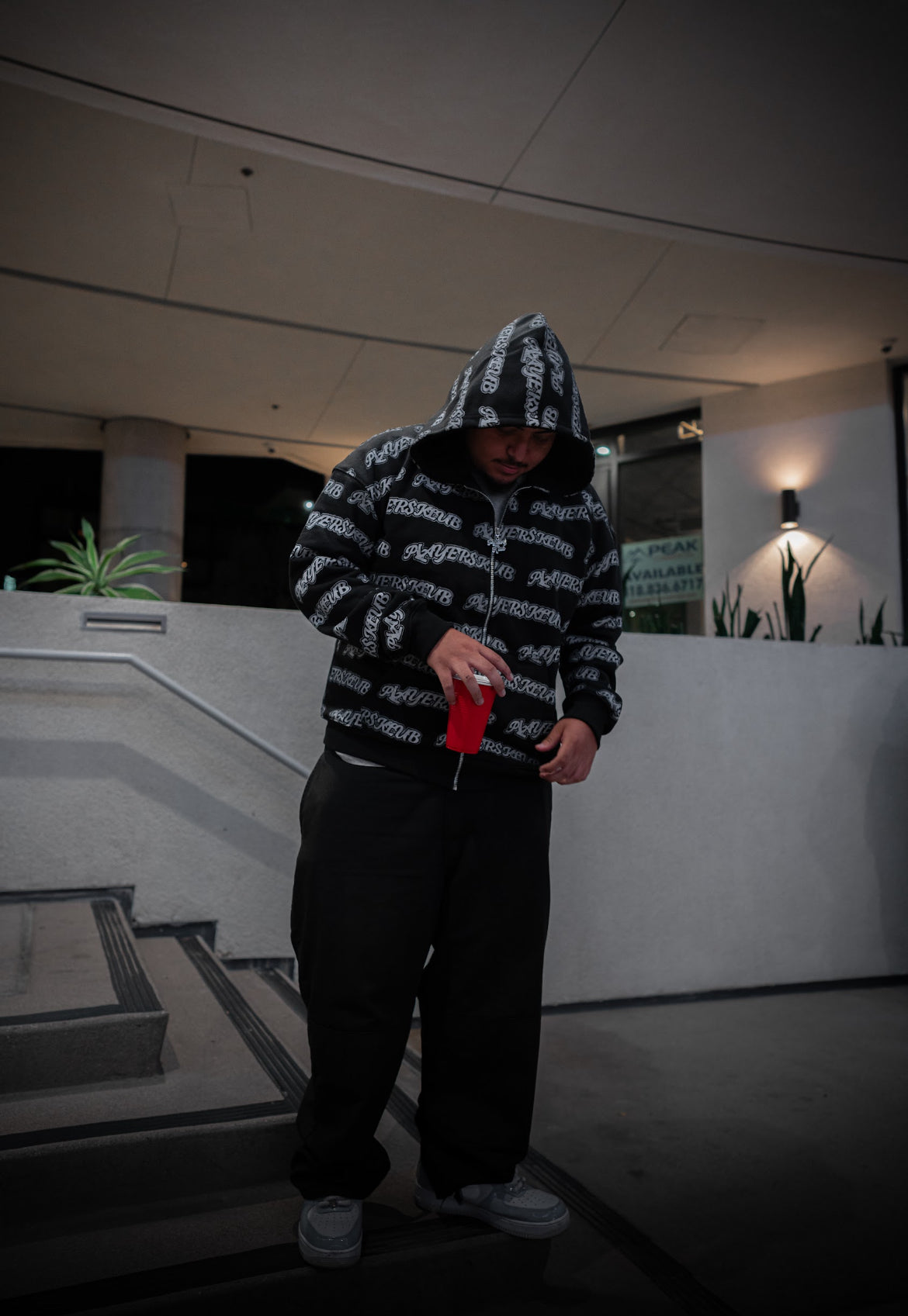 PLAYER$KLUB BLACK ZIP UP