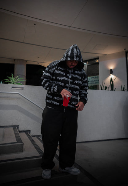 PLAYER$KLUB BLACK ZIP UP