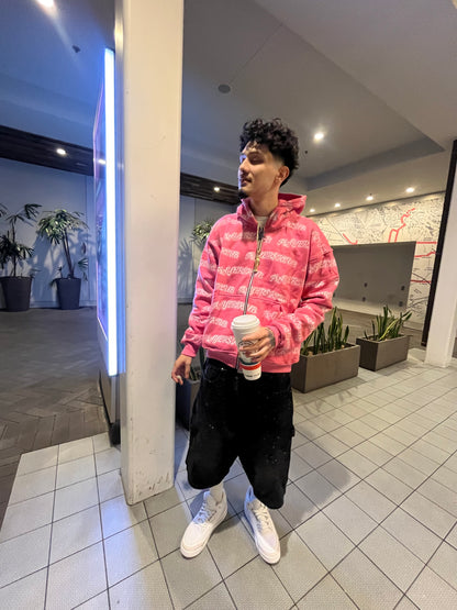 PLAYER$KLUB PINK ZIP UP